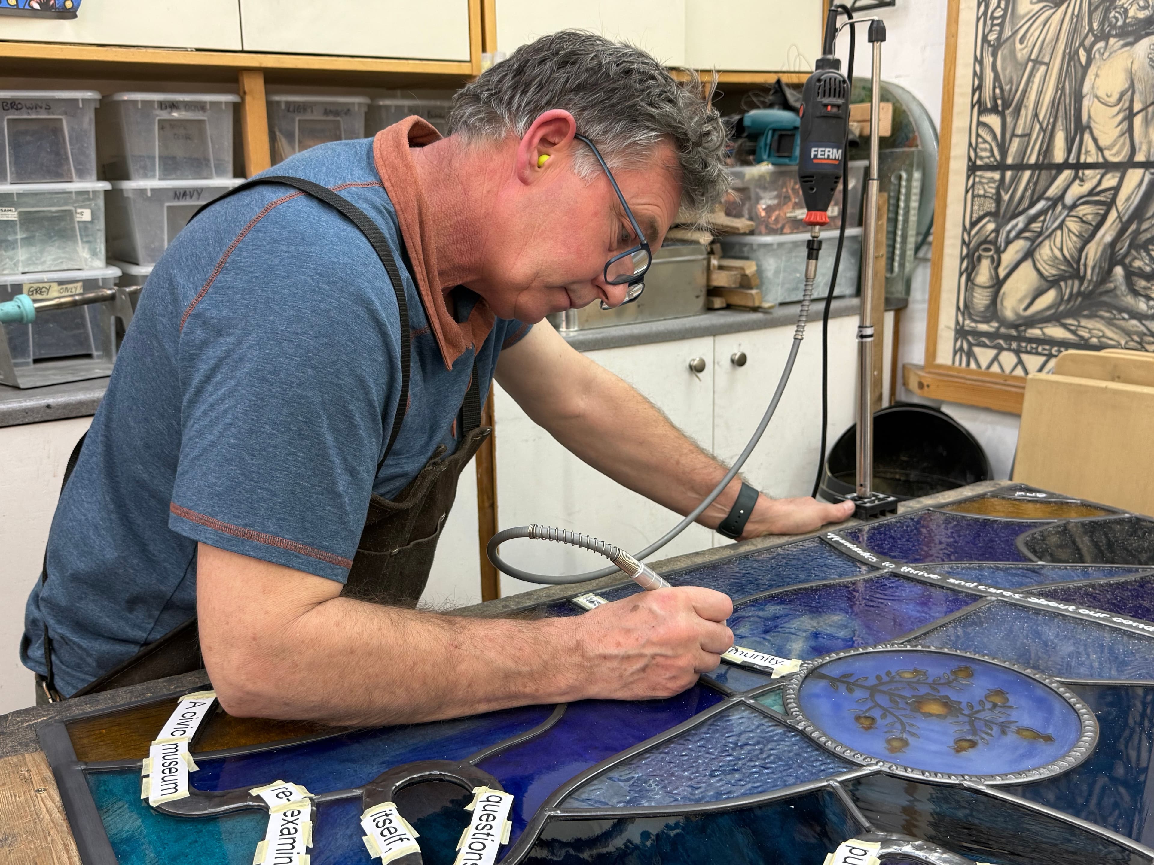engraving the text