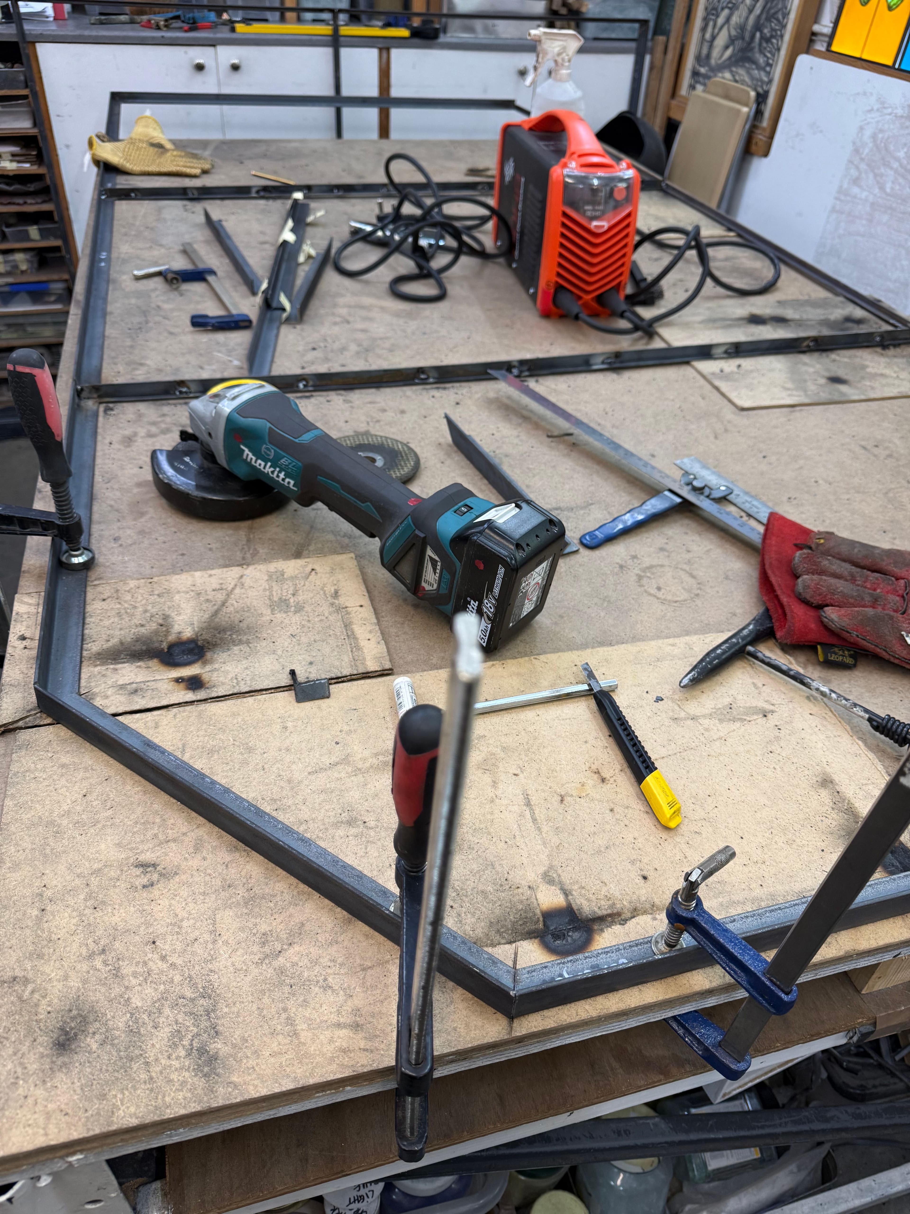 welding the frames